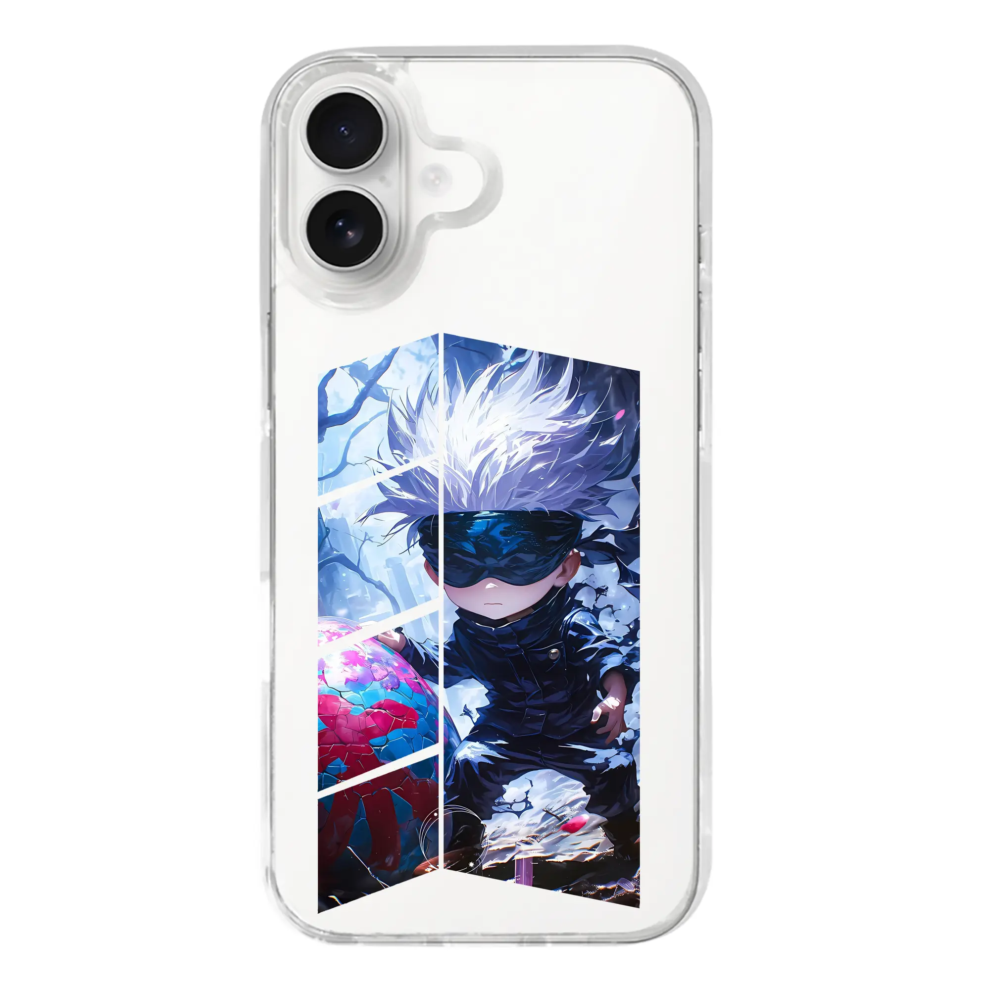 呪術廻戦 グッズ,五条 悟 - iPhone 17シリーズ 透明スマホケース – 薄型・耐衝撃・精密フィット保護カバー